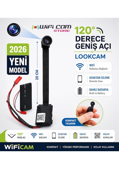 Geniş Açılı Mikro Wifi Güvenlik Kamerası