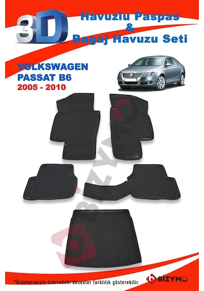 Volkswagen Passat B6 2005-2010 Paspas Ve Bagaj Havuzu Seti