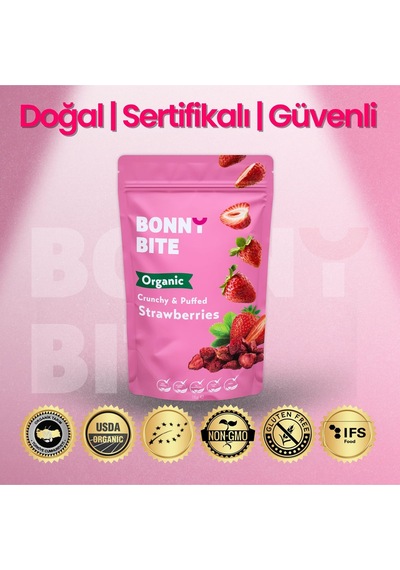 Kurutulmuş Çıtır Çilek Atıştırmalığı 5'li Paket 18gr 5 Diğer