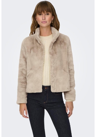 Only 15295423-fw Onlnewvıda Faux Fur Jacket Cc Otw Kadın Kürk Mont 15295423-R10293 Bej