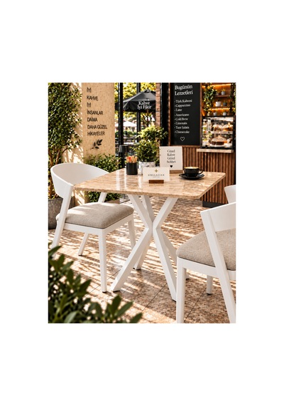 Mutfak Cafe Balkon Bahçe Restoran Yemek Masası 70x70 Beyaz Traverten Kare Traverten - Beyaz Traverten - Beyaz Mutfak Cafe Balkon Bahçe Restoran Yemek Masası 70x70 Beyaz Traverten Kare Traverten - Beyaz Traverten - Beyaz