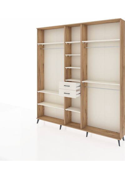 Arges Dolap 10 Raflı 2 Çekmeceli 3 Askılı 220x30x243 Çam-aytaşı/aytaşı Aytası/aytası Arges Dolap 10 Raflı 2 Çekmeceli 3 Askılı 220x30x243 Çam-aytaşı/aytaşı Aytası/aytası