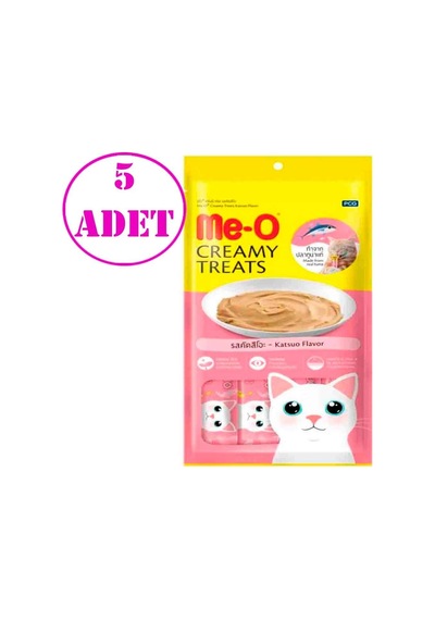 Me-O Çizgili Orkinos Balıklı Krema Kedi Ödülü 5'li 4 x 15 G