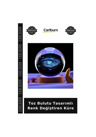 Toz Bulutu Tasarımlı Renk Değiştiren Küre Masa Lambası Çalışma Masası Arkadaşa Hediye Diğer