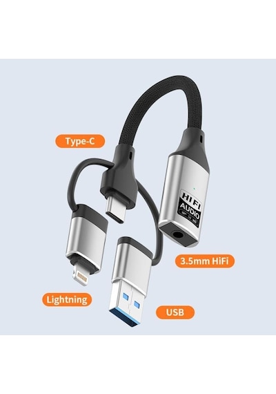 Lightning Type-c Usb Girişli 3.5mm Hi-fi Ses Dönüştürücü Adaptör Dac Çipli Harici Ses Kartı Kulaklık Mikrofon Destekli Canlı Yayın Vlog Pc Telefon Zr1206 Lightning Type-c Usb Girişli 3.5mm Hi-fi Ses Dönüştürücü Adaptör Dac Çipli Harici Ses Kartı Kulaklık Mikrofon Destekli Canlı Yayın Vlog Pc Telefon Zr1206