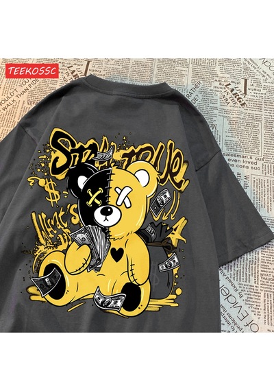 Noıssey Urban Pop Graphic Kadın Tişört Koleksiyonukod 5204 Füme