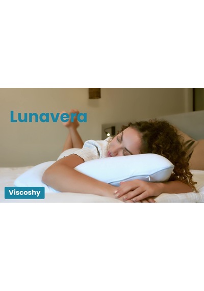 Viscoshy Lunavera Airflow Hava Kanallı Ortopedik Visco Yastık Premium Ortopedik Visko, Lüks, Visco Yastık Beyaz