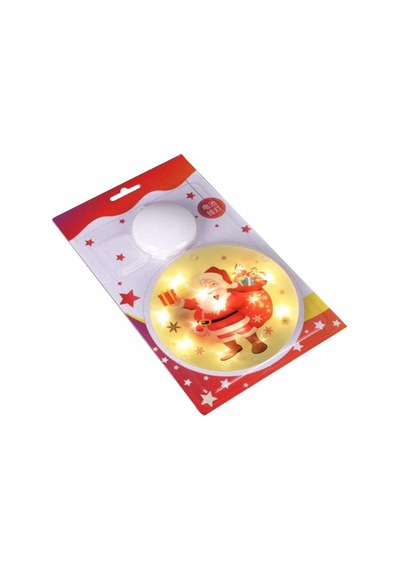 Noel Baba Yılbaşı Işığı, Noel Perde Pencere Dekorasyonu Led Aydın