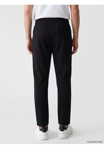 Lcwaıkıkı Classic Siyah Regular Fit Erkek Eşofman Altı