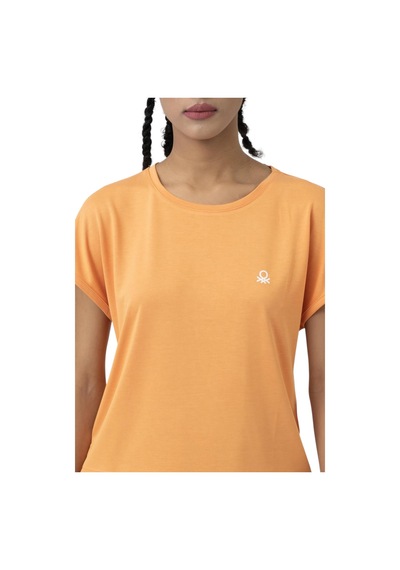 United Colors Of Benetton Kadın Tshirt Ben.w21016 Turuncu