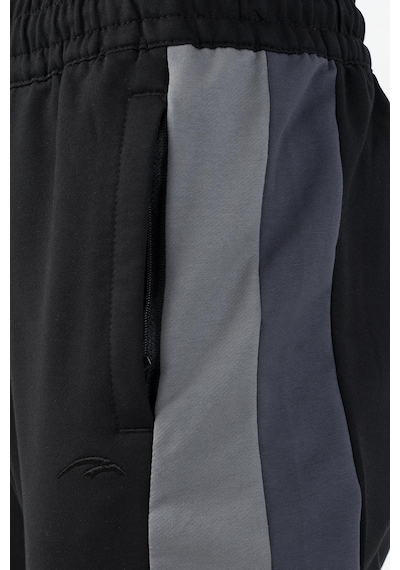 Maraton Sportswear Comfort Kadın Ribana Paça Basic Siyah Eşofman Altı 22183-siyah Siyah