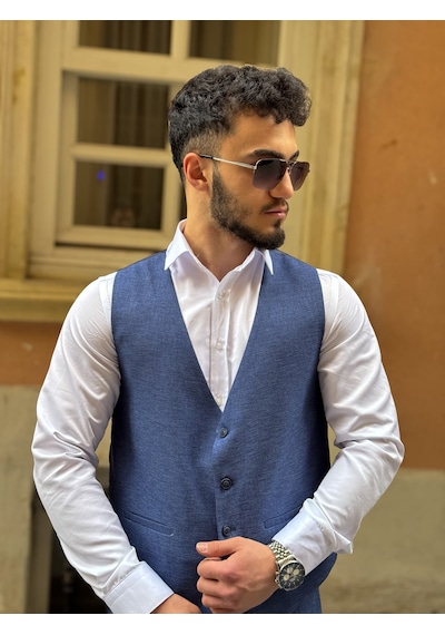 Dupont Classics Dupont Erkek Slim Fit 6 Drop Çift Yırtmaç Yelekli Takım Elbise Parlement Dupont Classics Dupont Erkek Slim Fit 6 Drop Çift Yırtmaç Yelekli Takım Elbise Parlement