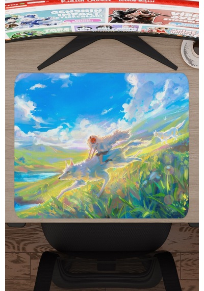 Mononoke Hime Anime V3 - 48x40 Xl Gaming Kauçuk Kaymaz Taban Mouse Pad Fare Altlığı