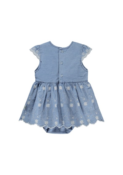 Civil Baby Fistolu Zıbınlı 6-18 Ay Elbise - Mavi