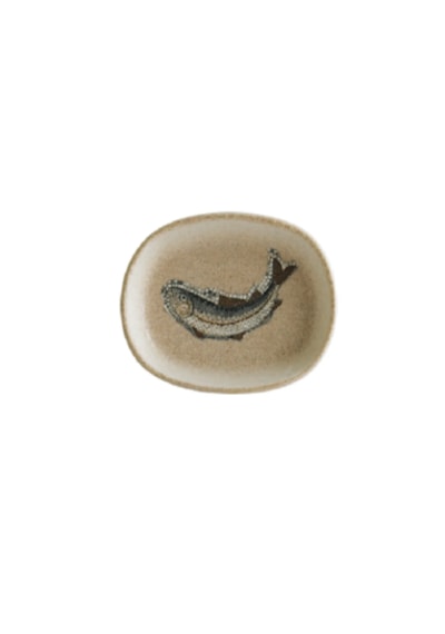 Fish Hygge 10cm 4 Adet Porselen Oval Kase Seti