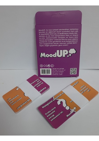 Moodup Kız Kıza Kart Oyunu 40 Adet Eğlenceli Soru Ve Görev Kartı, Oyun Gecesi