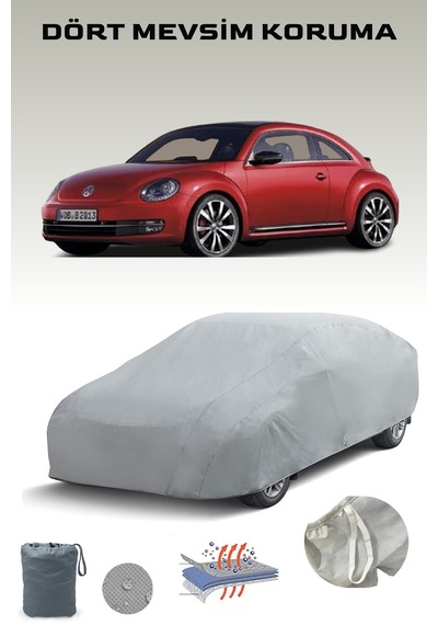 Volkswagen Beetle 2011 - 2021 Araba Brandası Oto Branda Gri