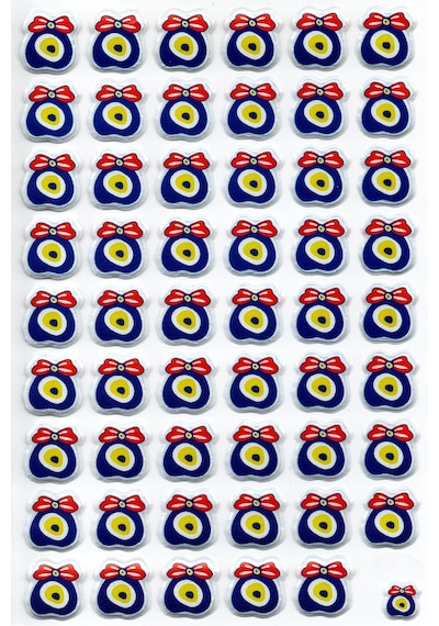 Sticker Kabartmalı A4 Boyutunda Stiker Defter, Planlayıcı Etiket - Lim103 - Nazar Boncuğu