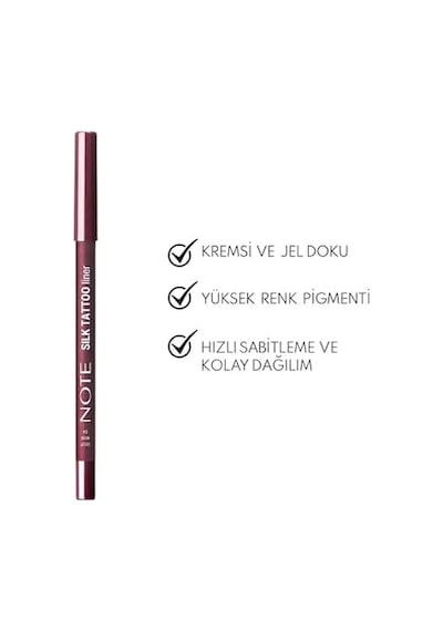 Cosmetics Silk Liner Suya Dayanıklı İpeksi Jel Göz Kalemi - 04 Deep Wine 2 Paketi