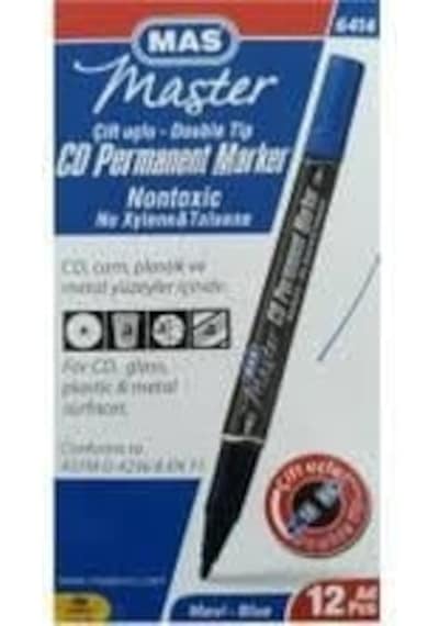 Mas Asetat Kalem Cd Marker Çift Uç Siyah 12 Li Paket Diğer