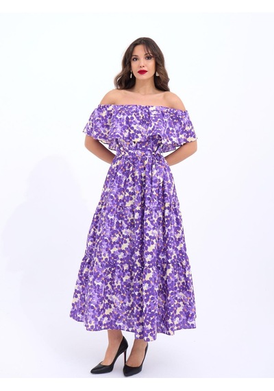 De'charme 6473 Elbise-oklahome City Altın