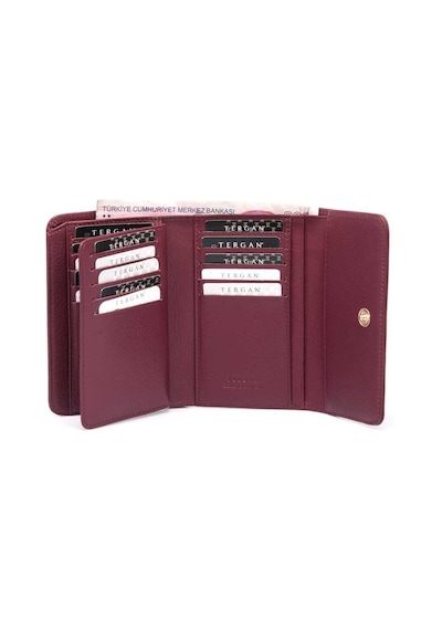 Tergan Bordo Deri Kadın Cüzdan - S1cb00005730-k16 Bordo