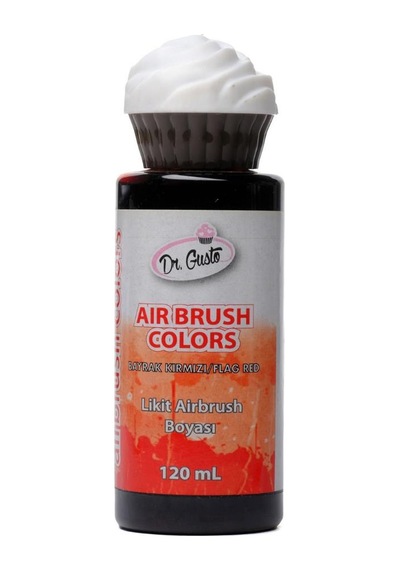 Airbrush Gıda Boyası Kırmızı 120 Ml Pasta, Şeker Hamuru Ve Fondan İçin Profesyonel Boya