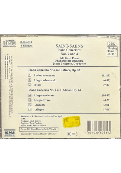 Plak Değildir Cd Dir Cd İdil Biret Saint-saens Piano Concertos