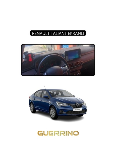 Renault Talıant Ekranlıtorpido Koruma Halısı Siyah Kenar
