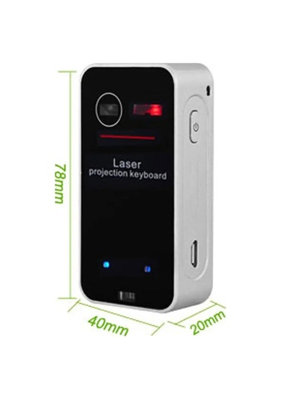 Bluetooth Lazer Klavye Şarjlı Phone Android Tablet İçin Kablosuz Taşınabilir Projeksiyon Klavye