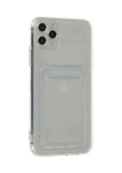 Apple iPhone Uyumlu  11 Pro Max Kılıf Kart Şeffaf Silikon -  Şeffaf