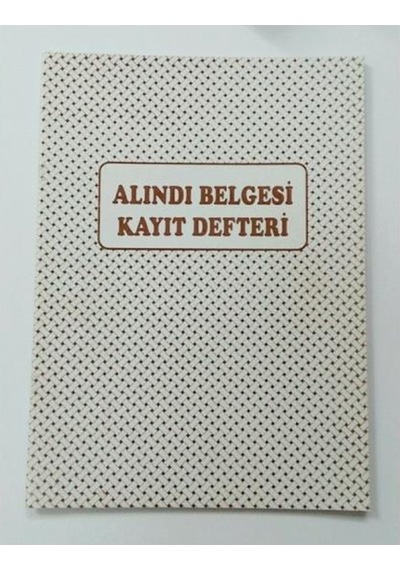 Cem Alındı Belgesi Kayıt Defteri Karton Kapak 40 Yp 12 Adet