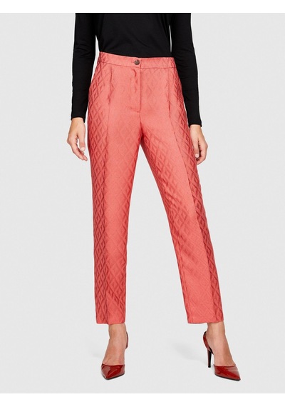 Sisley Viskoz Karışımlı Havuç Kesim Jakarlı Pantolon Kadın Mor Pantolon - 323a47r8lf03q