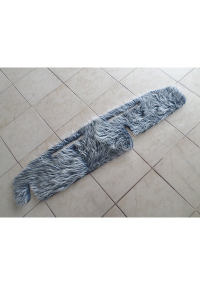 Işır Tofaş Uyumlu Slx Torpido Örtüsü Yüksek Torpido Peluş Kumaş Gece Mavi - Beyaz