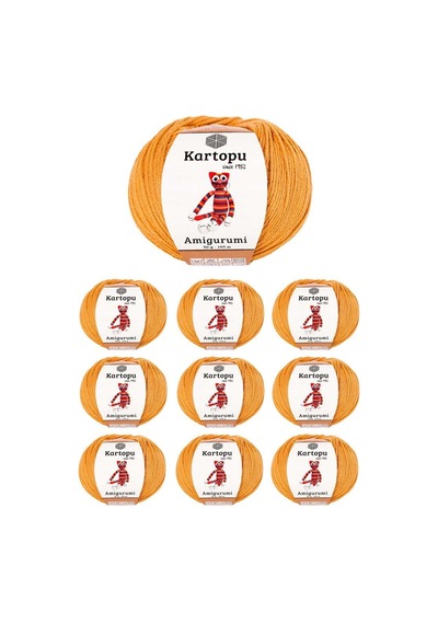 10 Adet Amigurumi El Örgü İpi 50gr 355 Çok Renkli