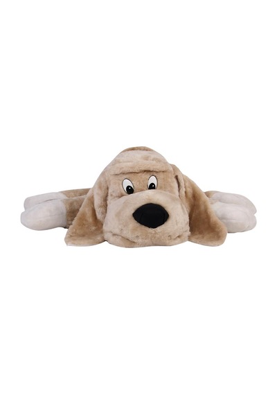 Tasmalı Köpek Krem Peluş 60 Cm