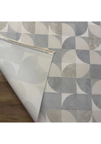 Hoom Rugs Grandy 5210 Vizon Kaymaz Pamuk Taban Modern Halı Vizon