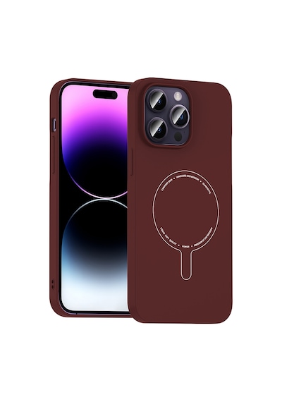 Maks Technology iPhone Uyumlu 14 Pro Max Kılıf M-safe Şarj Özellikli Kamera Korumalı Mkst Elio Sert Pc Kapak - Bordo Maks Technology iPhone Uyumlu 14 Pro Max Kılıf M-safe Şarj Özellikli Kamera Korumalı Mkst Elio Sert Pc Kapak - Bordo
