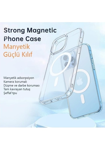 Mcdodo Apple Uyumlu iPhone 14 Plus Uyumlu Seffaf Magsafe Kilif Pc-3091 558403044