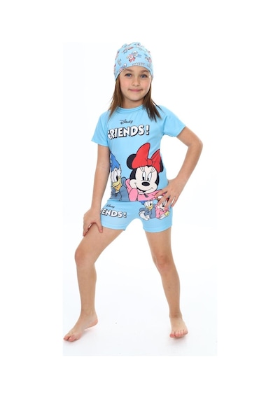 Lolliboomkids Kız Çocuk Hipster Şort Mayo T-shirt Bone 3'lü Takım Güneş Koruma Hassas Ten Karakter Baskılı Mavi Lolliboomkids Kız Çocuk Hipster Şort Mayo T-shirt Bone 3'lü Takım Güneş Koruma Hassas Ten Karakter Baskılı Mavi