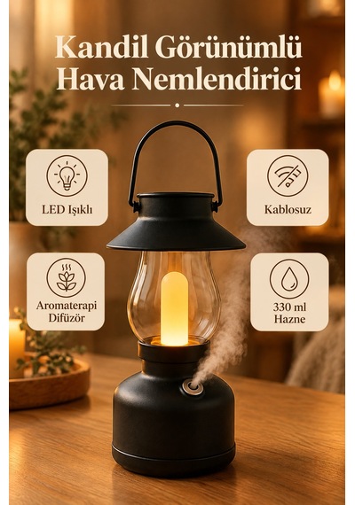 Kandil Görünümlü Hava Nemlendirici 300 Ml