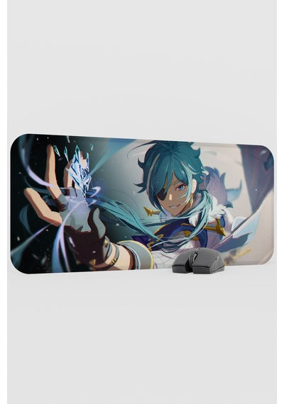 Kaeya Genshin Impact Anime Oyuncu V2 - 70x30 Xl Gaming Mouse Pad Fare Altlığı