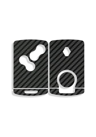 Renault Clio4 İle Uyumlu Megane 3 Fluance Anahtar Kart Folyo Sticker Kaplama Mat Karbon Siyah Abanoz