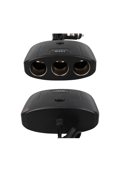 Xtechnx Cihan25574 Olesson 1635 12-24v Çift Usb Girişli 100w 70 Cm Kablolu 3'lü Araç Çakmak Çoklayıcı Kod:25574