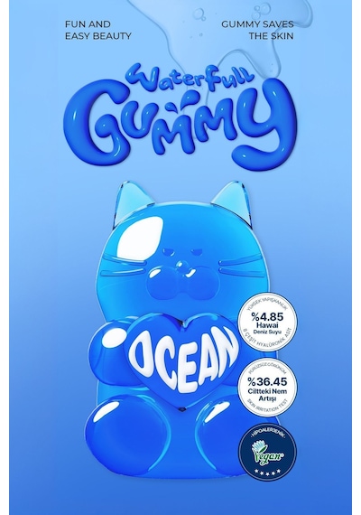 Editb Hyalüronik Asit İçeren Yoğun Ne MLendirici Yarı Jel Yüz Maskesi EDIT.B Waterfull Gummy Mask