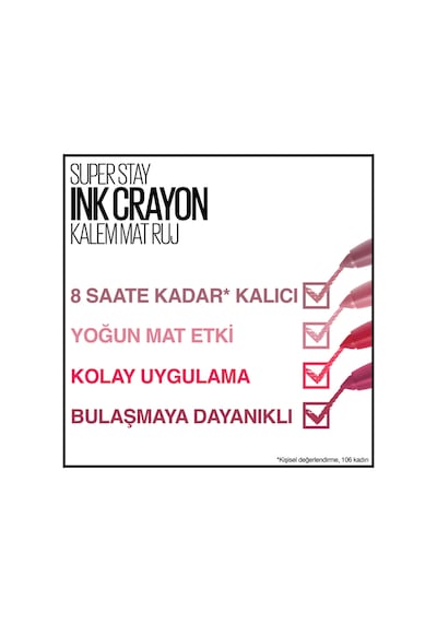 Maybelline New York Süper Stay Ink Crayon Kalem Mat Ruj 20 Enjoy The View