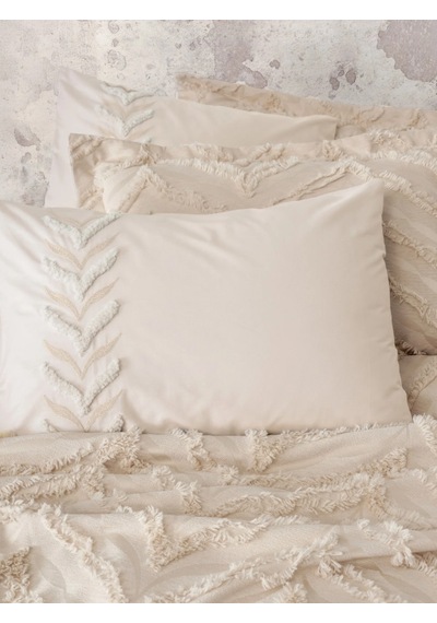 Cotton Box Lımı Yatak Ortusu Ve Nevresım Takımı Ck Crımp Bej Bej