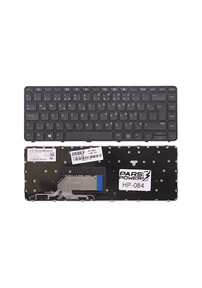 HP Uyumlu ProBook 640 G2 X2F94ES, Y3B20EA Notebook Klavye (Siyah TR) (Pars Power) Siyah - Çerçeveli 516487