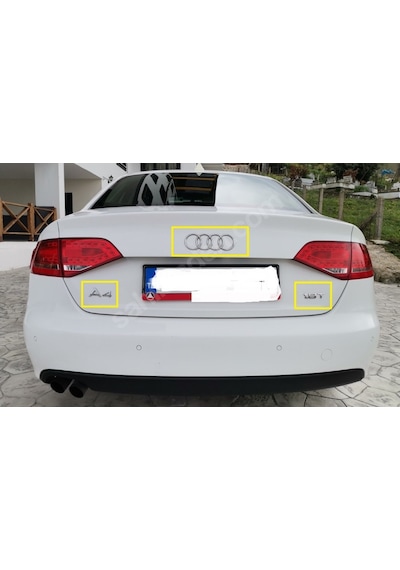 Audi A4 & 1.8T Yazı Ve Bagaj Arması Seti 3'Lü