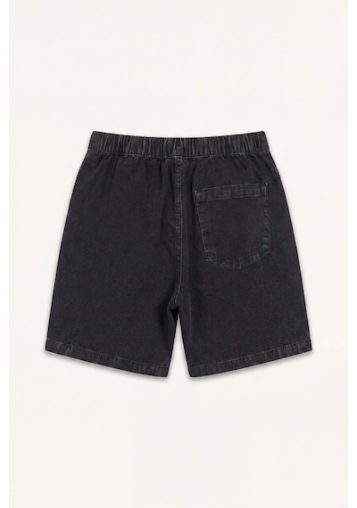 Defacto Relax Fıt Beli Lastikli Bermuda Jean Şort H7293ax26smnm40 Siyah-nm40